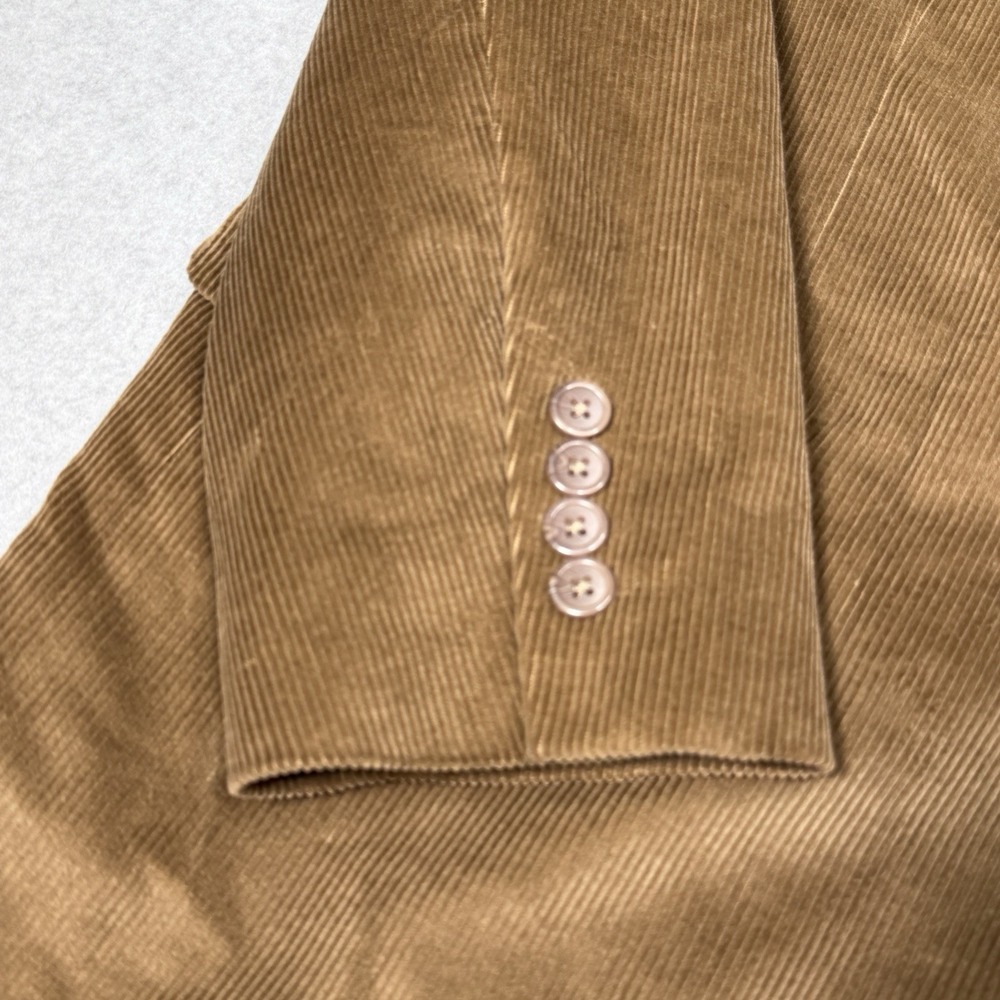 New Saddlebred Brown Corduroy Sport Coat Casual Blazer Men's Size 42 Short NWT - Picture 3 of 12